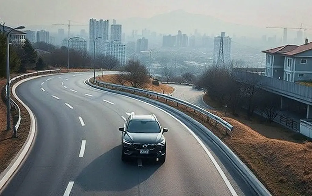 정발산동 KG모빌리티 코란도 EV 넥센타이어렌탈 진행 모습 4