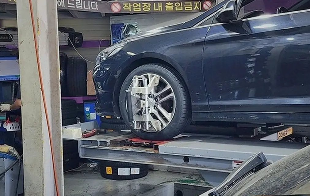 정발산동 KG모빌리티 코란도 EV 넥센타이어렌탈 진행 모습 2